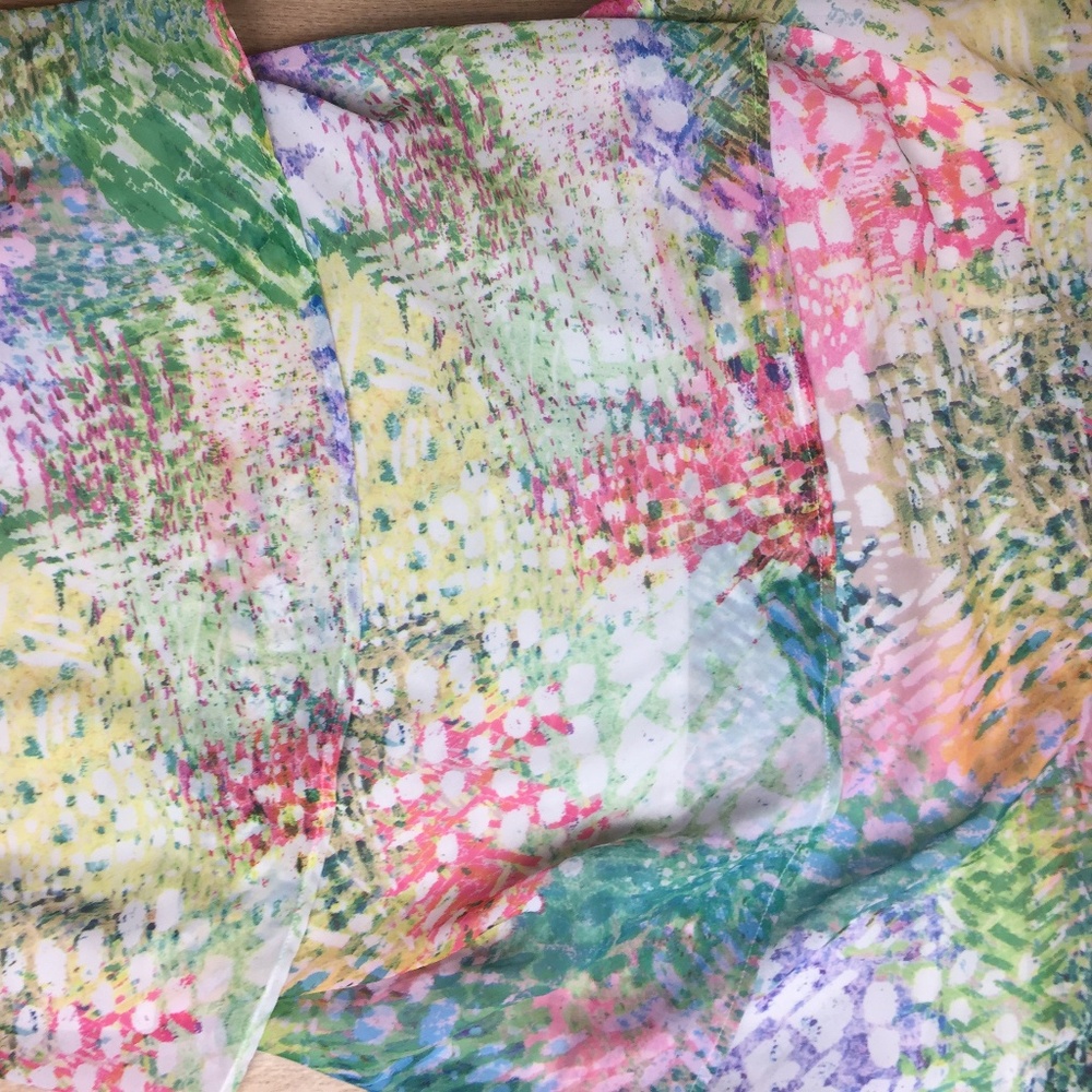 🌞FREE! Lane Bryant Colorful Layered Lined Tank 14 - Picture 3 of 7